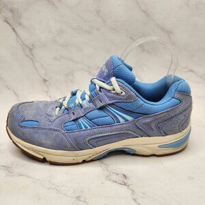 Vionic 23WALK Blue Suede Walking Shoes Sneakers Orthotic Women's 10 Wide